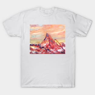 Matterhorn In Red T-Shirt